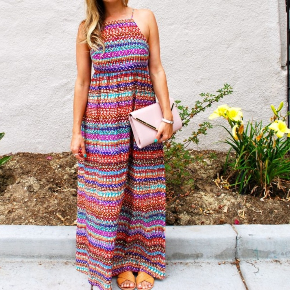 CeCe by Cynthia Steffe 'Annabel' Print maxi dress